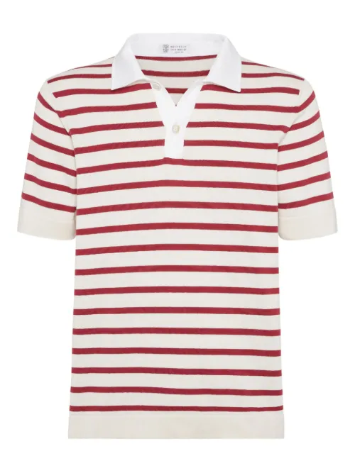 Polo en coton - Brunello Cucinelli - Modalova
