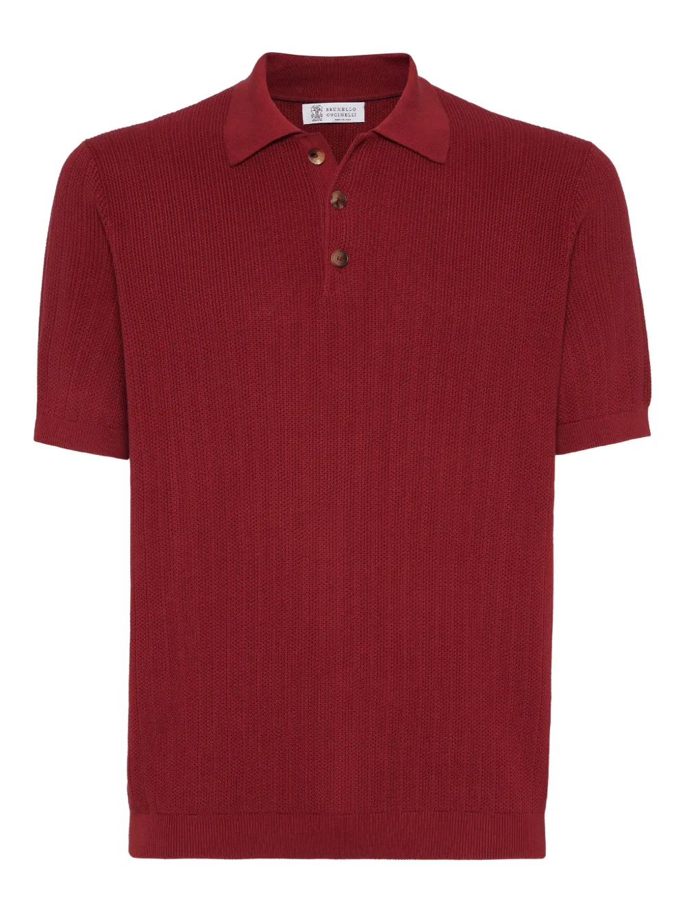 Brunello Cucinelli cotton polo shirt | Red | Image 1