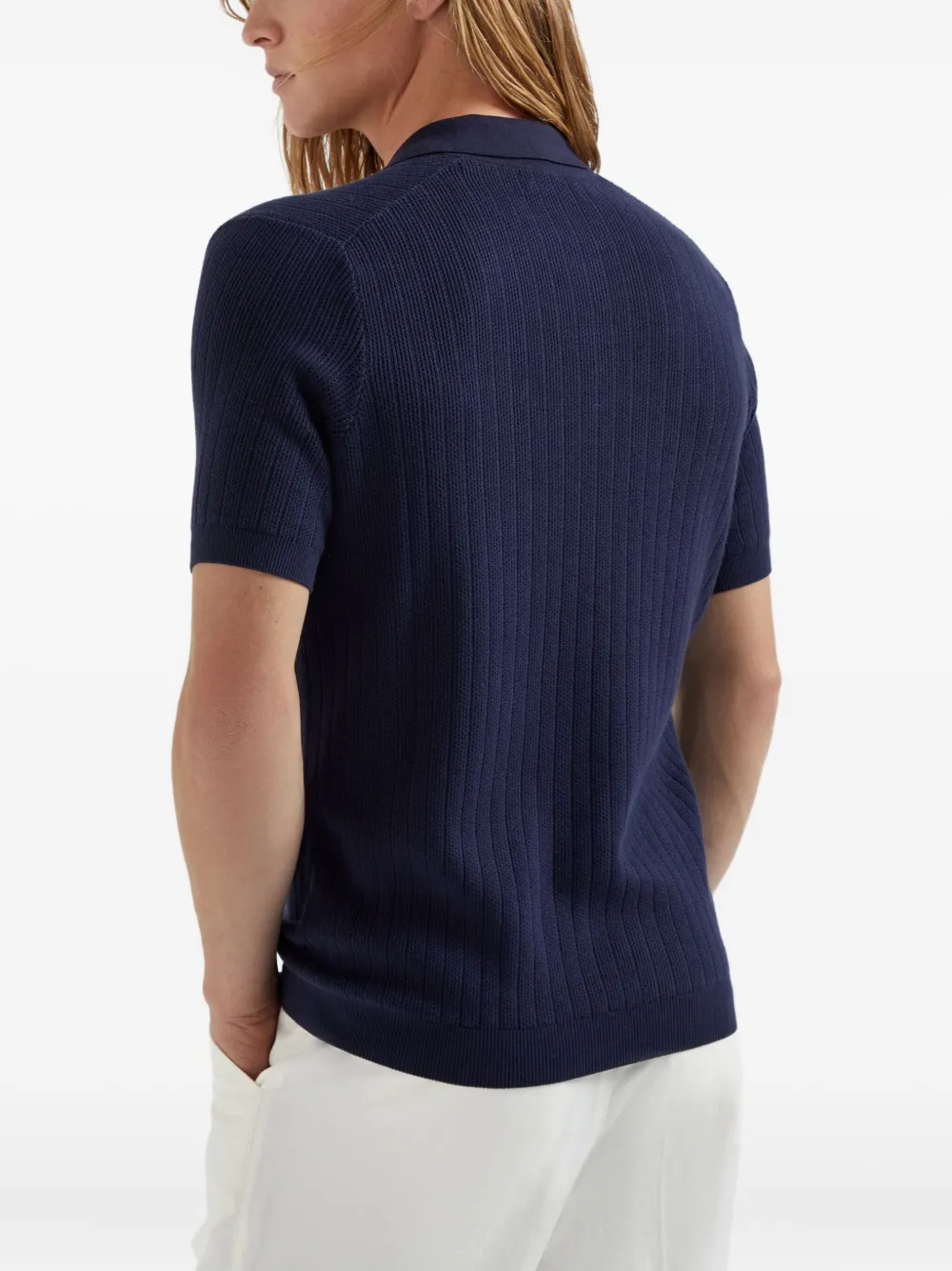 Brunello Cucinelli Katoenen poloshirt Blauw