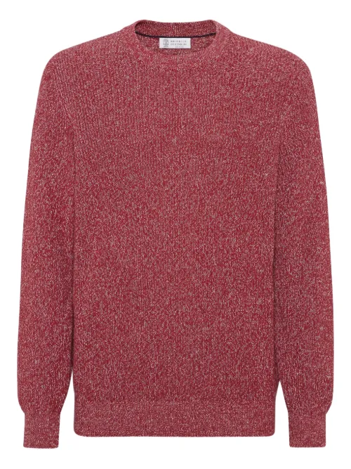 Pull à design bicolore - Brunello Cucinelli - Modalova