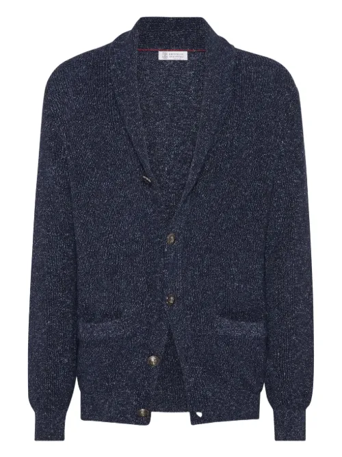 Cardigan à boutonnière - Brunello Cucinelli - Modalova