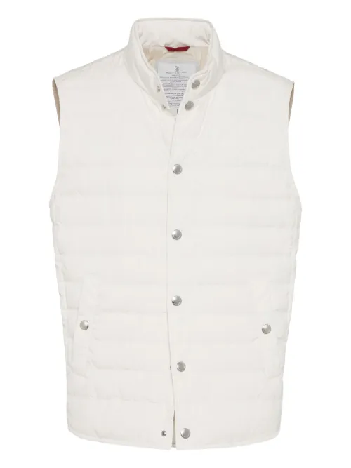 Gilet léger à design matelassé - Brunello Cucinelli - Modalova