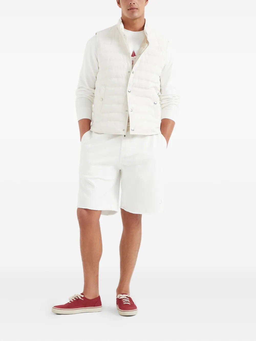 Brunello Cucinelli gilet léger à design matelassé | Gilets & vestons | Image 2
