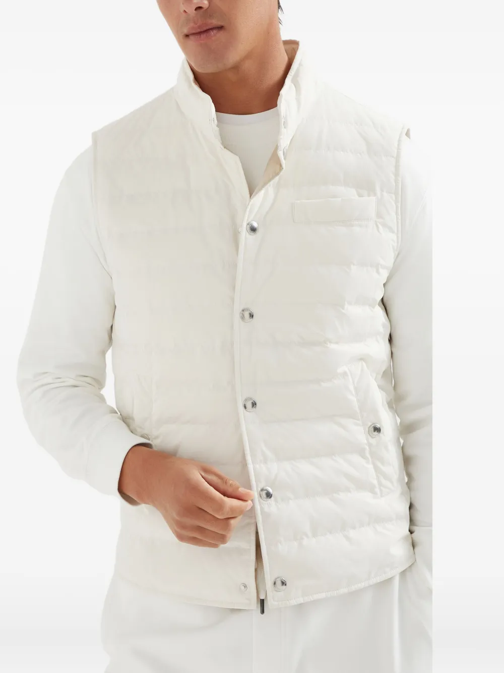 Brunello Cucinelli Bodywarmer Wit