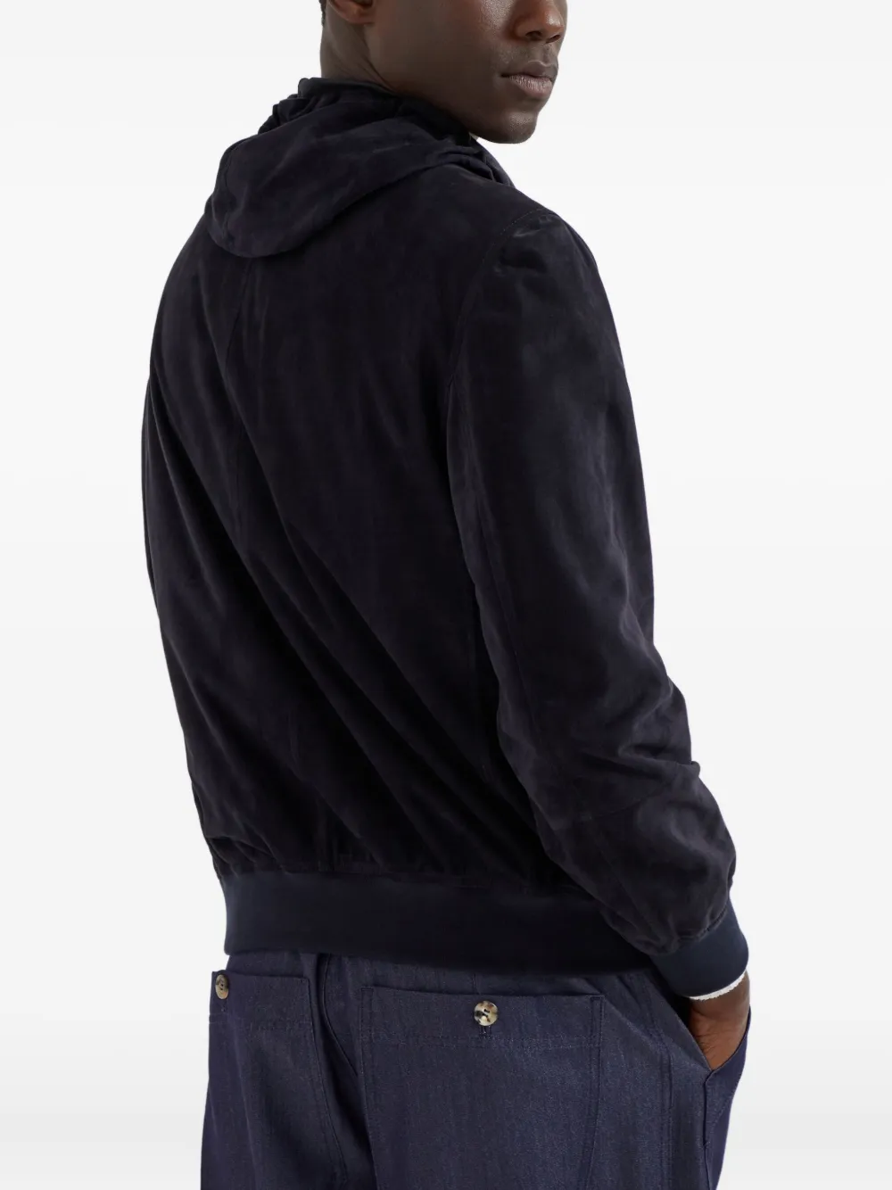 Brunello Cucinelli Sweater met rits Blauw