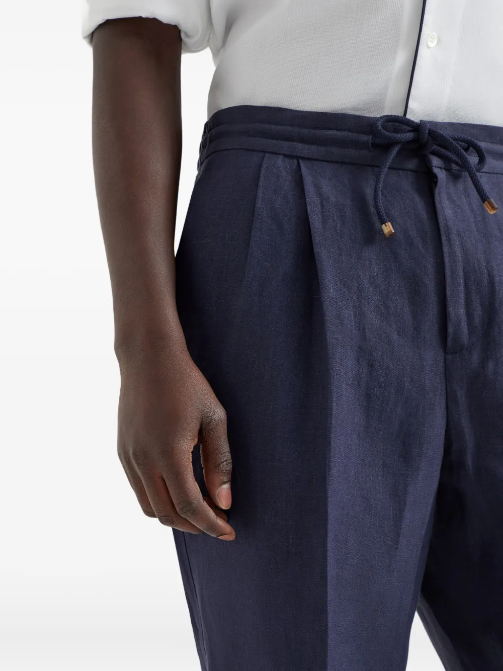 Brunello Cucinelli Linnen broek Blauw