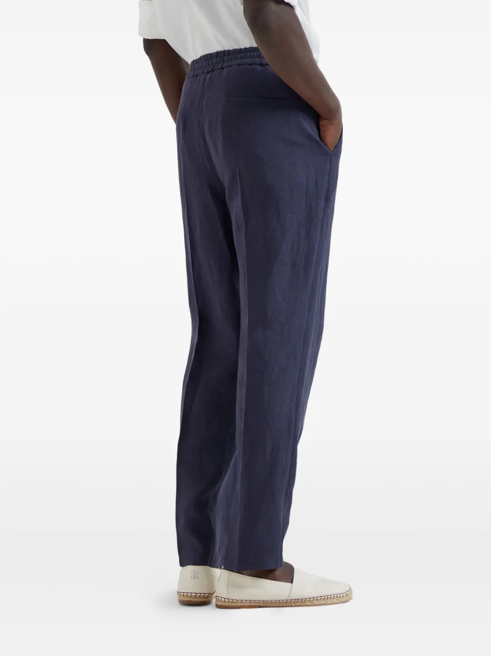 Brunello Cucinelli Linnen broek Blauw