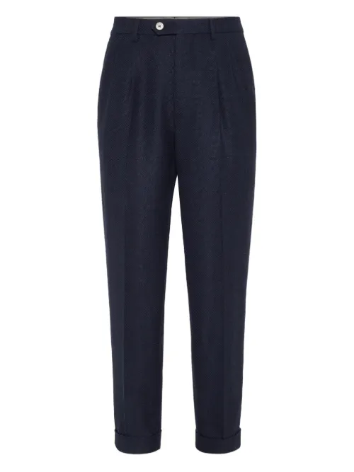 Pantalon à détails de plis - Brunello Cucinelli - Modalova