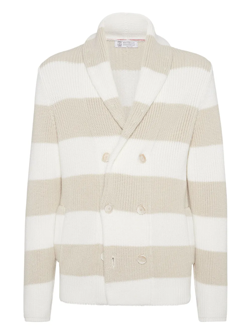 Brunello Cucinelli striped cardigan | Neutrals | Image 1