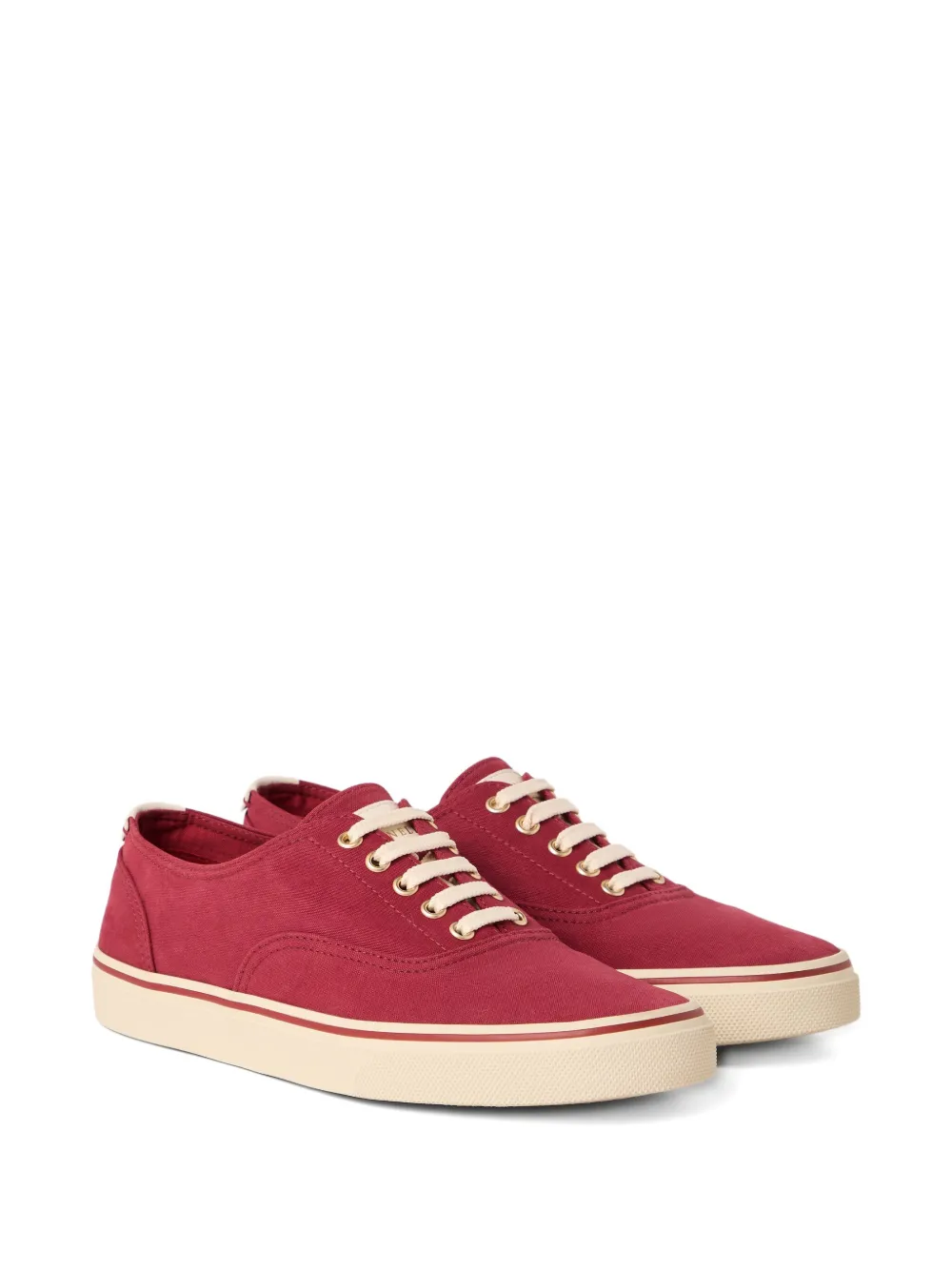 Brunello Cucinelli cotton sneakers Red