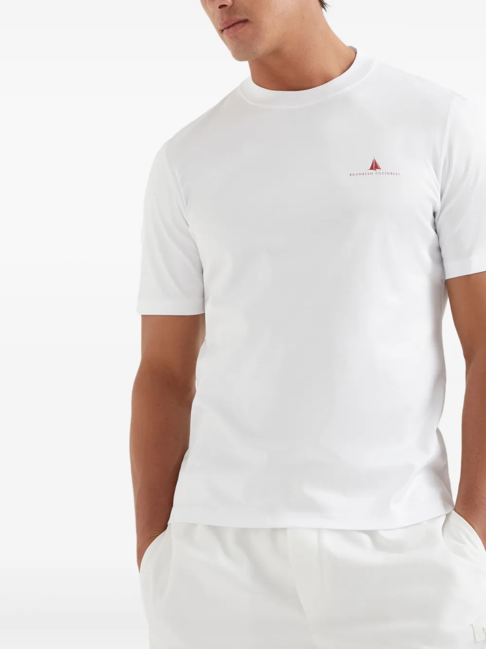 Brunello Cucinelli Katoenen T-shirt Wit