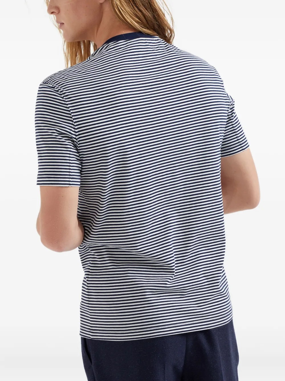 Brunello Cucinelli Katoenen T-shirt Blauw