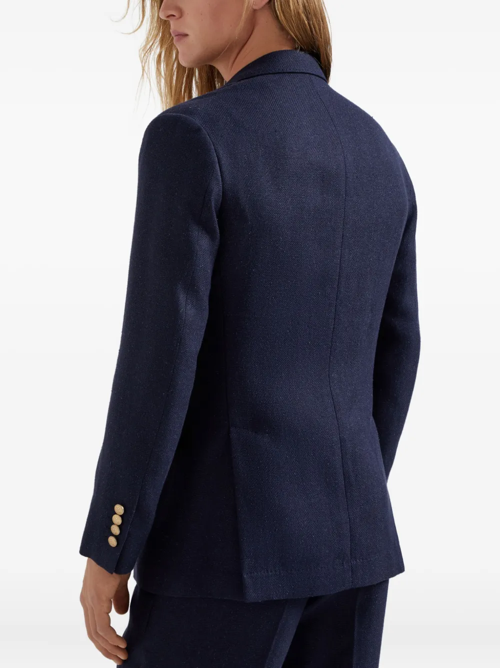 Brunello Cucinelli Gedeconstrueerde blazer Blauw