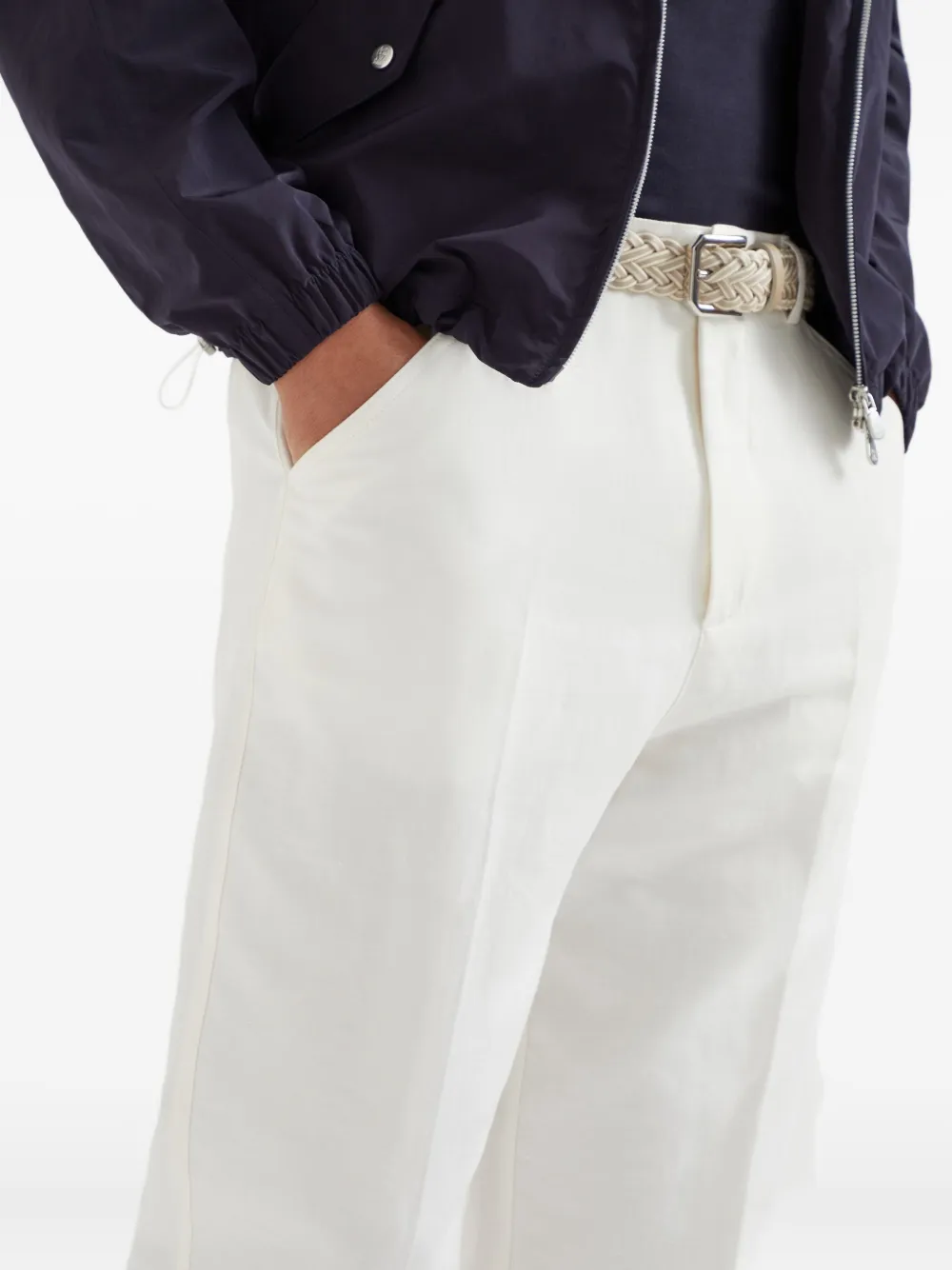 Brunello Cucinelli Plooibroek Wit