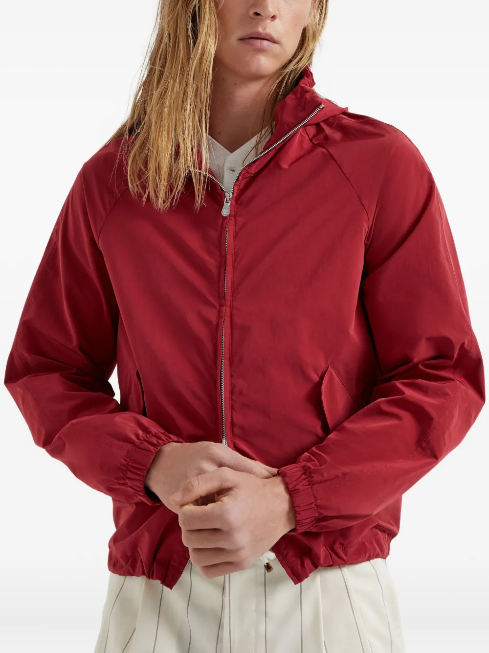 Brunello Cucinelli Waterbestendig shirtjack Rood