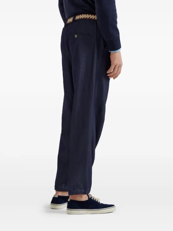 パンツ Brunello Cucinelli Trousers Blue Brunello Cucinelli button-fastening Trousers | Blue