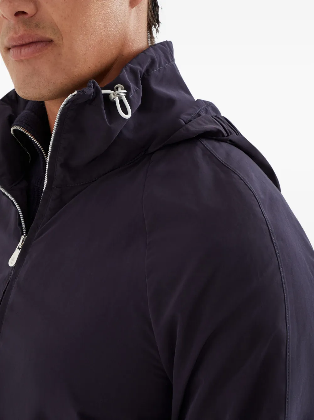 Brunello Cucinelli Waterbestendig shirtjack Blauw
