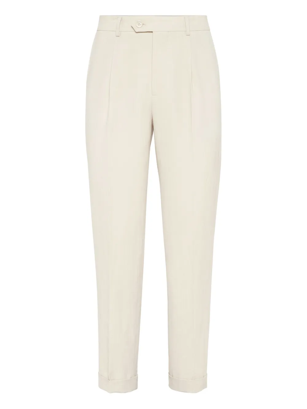Brunello Cucinelli linen trousers | Neutrals | Image 1