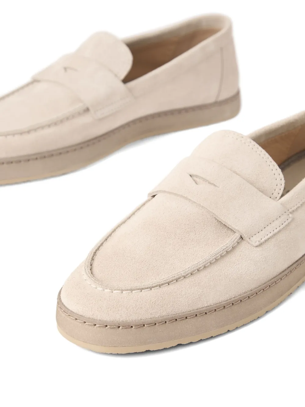 Brunello Cucinelli Leren loafers Beige
