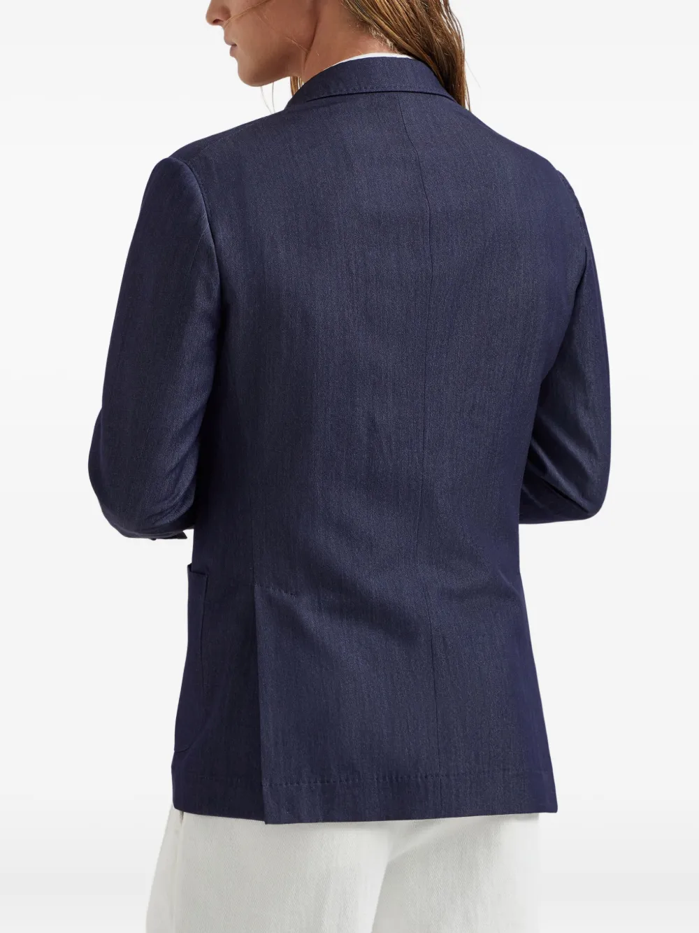 Brunello Cucinelli Gedeconstrueerde blazer Blauw