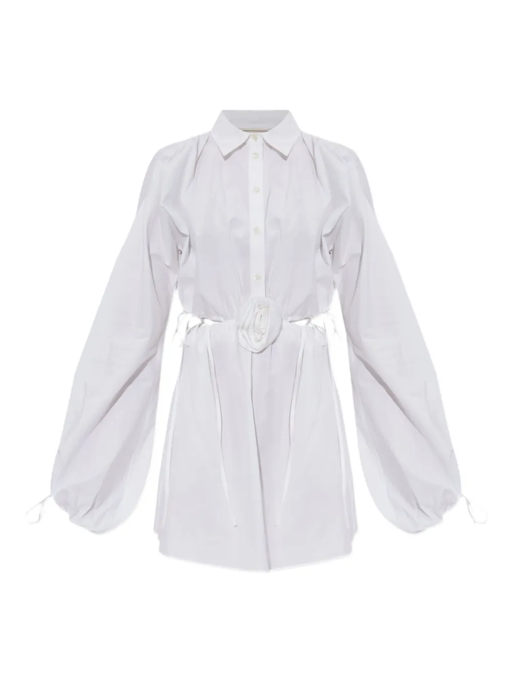 Blumarine Linnen mini-jurk Wit