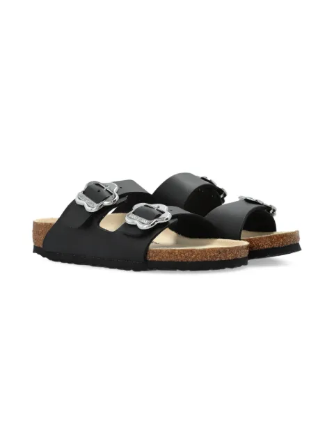 Birkenstock Kids Arizona Flowers double-buckle slide sandals