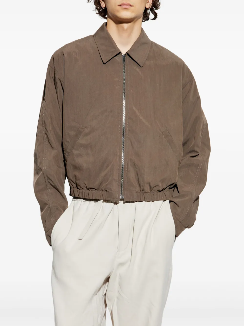 LEMAIRE zip-up Bomber Jacket | Brown | FARFETCH LEMAIRE zip-up Bomber Jacket | Brown | FARFETCH