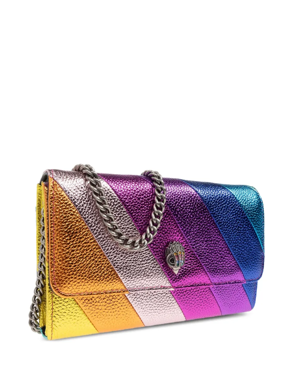 Kurt Geiger London Kensington handtas met kettinghengsel Paars