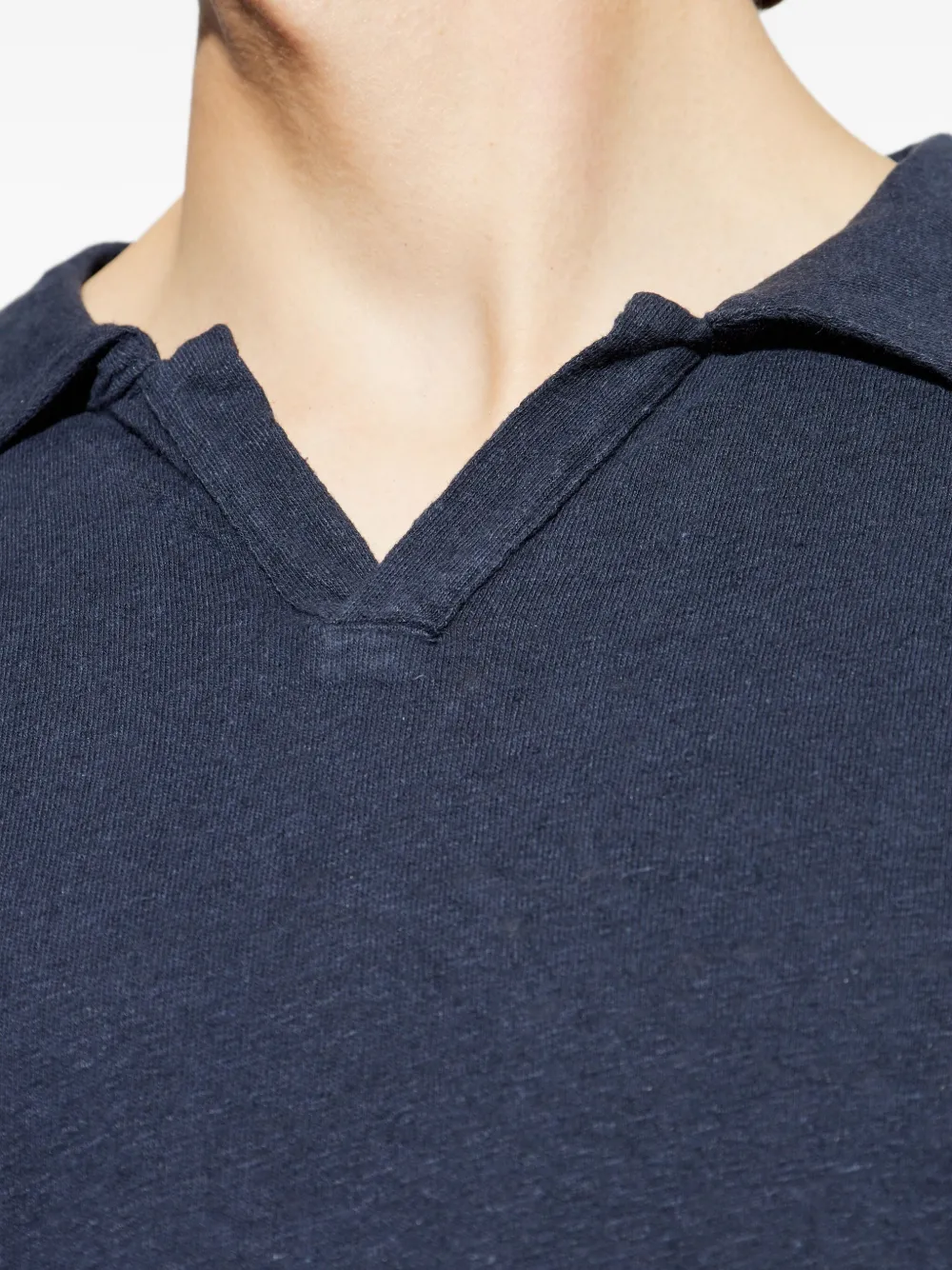 Shop Officine Generale Cotton Polo Shirt In Blue