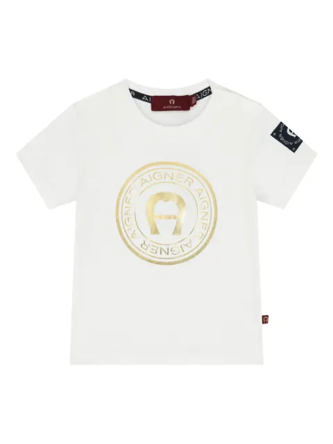 Aigner Kids logo graphic-print T-shirt