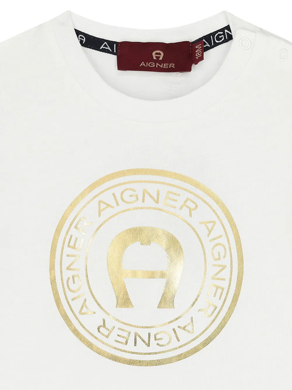 Aigner Kids T-shirt met logo Wit