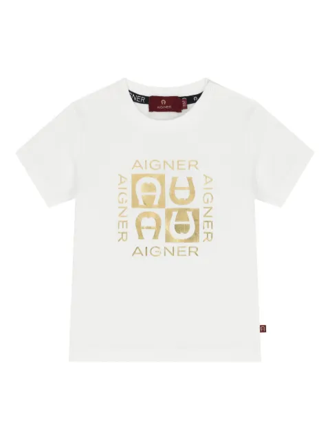 Aigner Kids logo-print T-shirt