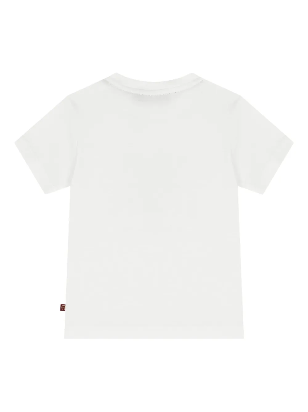 Aigner Kids T-shirt met logoprint Wit