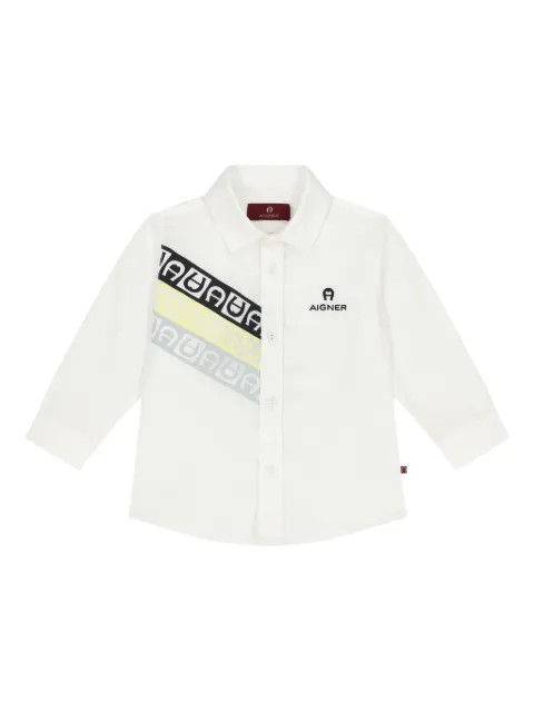 Aigner Kids Shirt met logoprint
