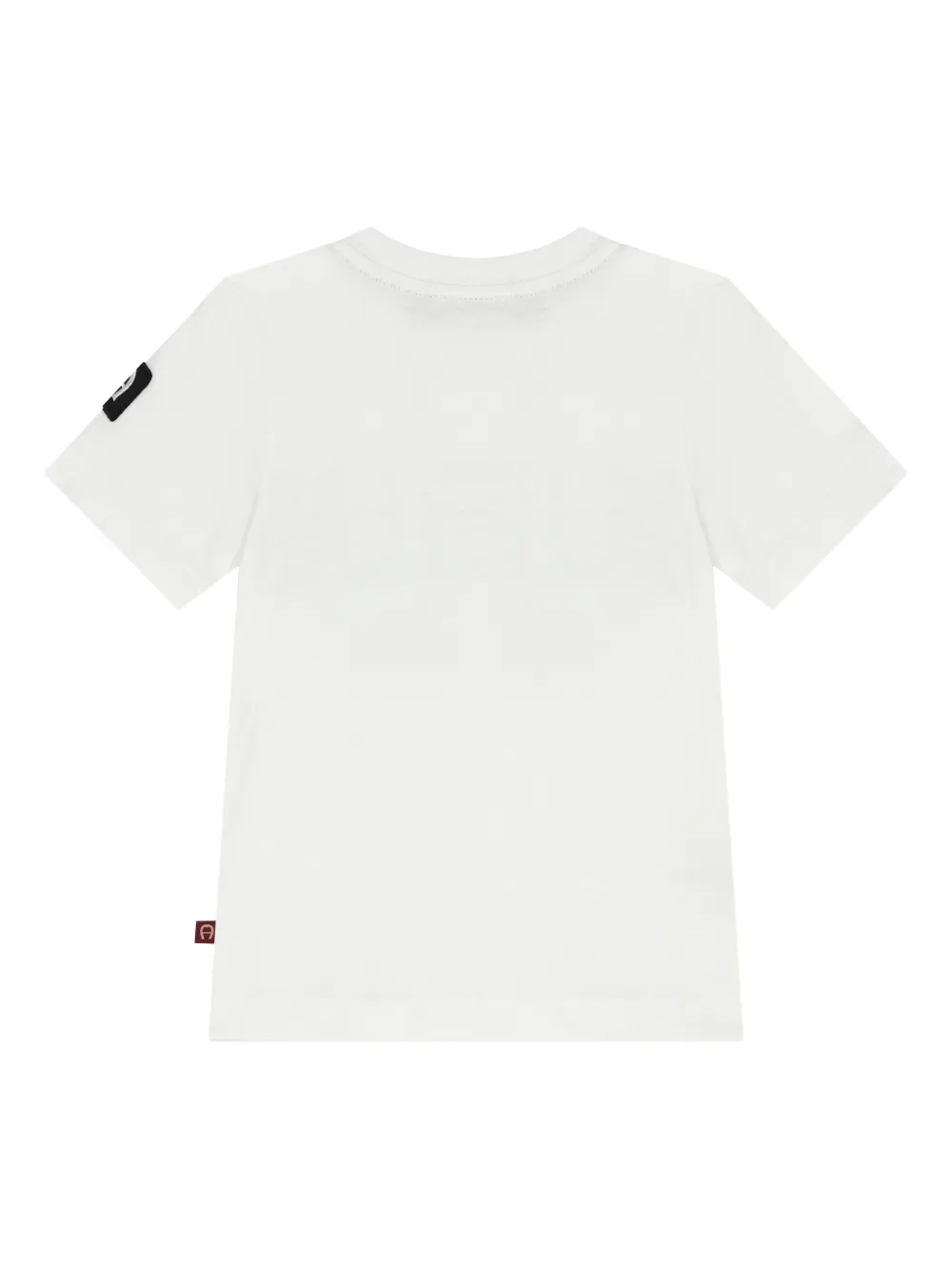 Aigner Kids T-shirt met logoprint Wit