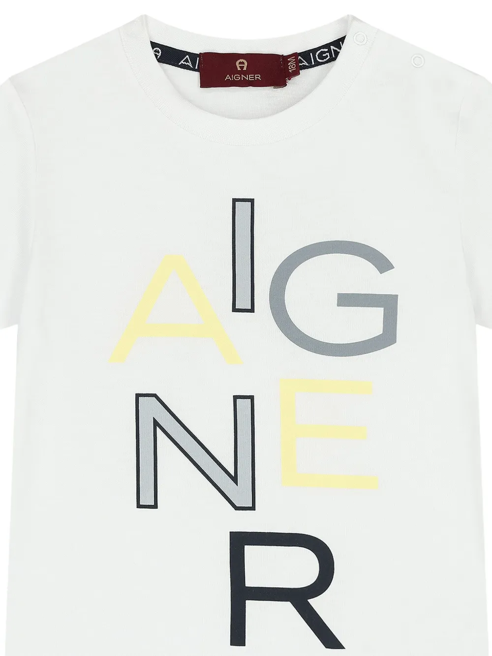 Aigner Kids T-shirt met logo Wit