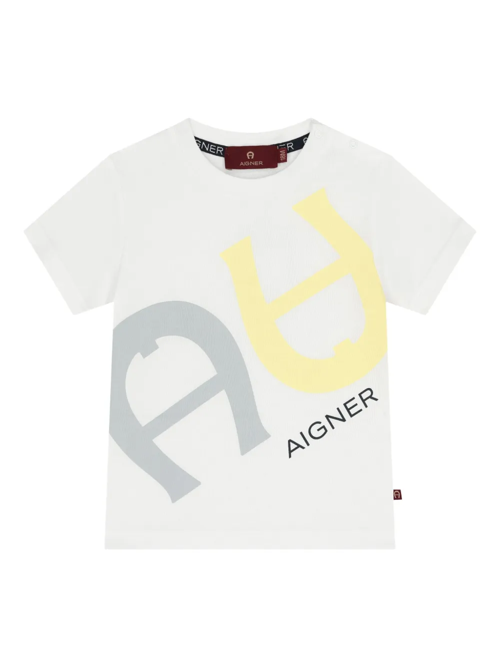 Aigner Kids T-shirt met logo Wit