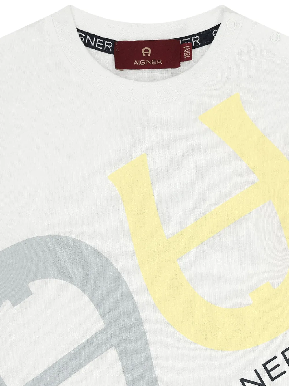 Aigner Kids T-shirt met logo Wit