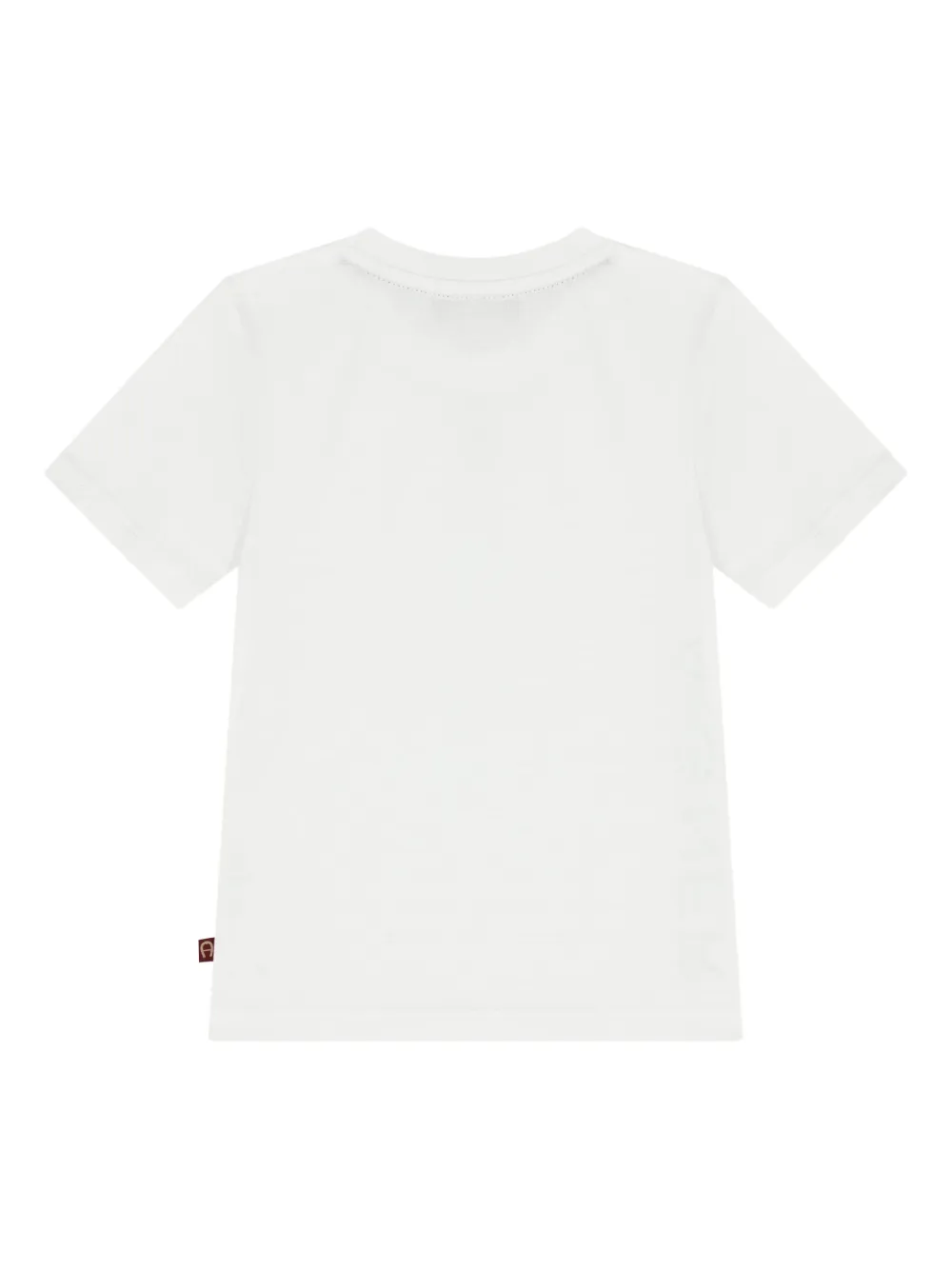Aigner Kids T-shirt met grafische print Wit
