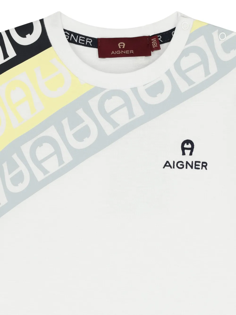 Aigner Kids T-shirt met logo Wit
