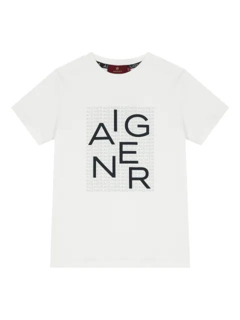 Aigner Kids تيشيرت بطبعة شعار الماركة