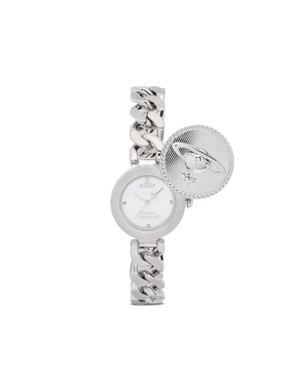 ■Vivienne Westwood■ ORB Button ブレスレットウォッチ/Silver 29749823_59340740_600.jpg