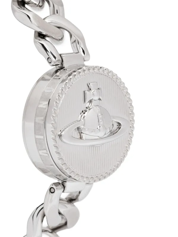 ★Vivienne Westwood★ 25SS ORB Silver Logo Slingback 5801000 Vivienne Westwood Necklace ORB rhinestone Silver IN BOX