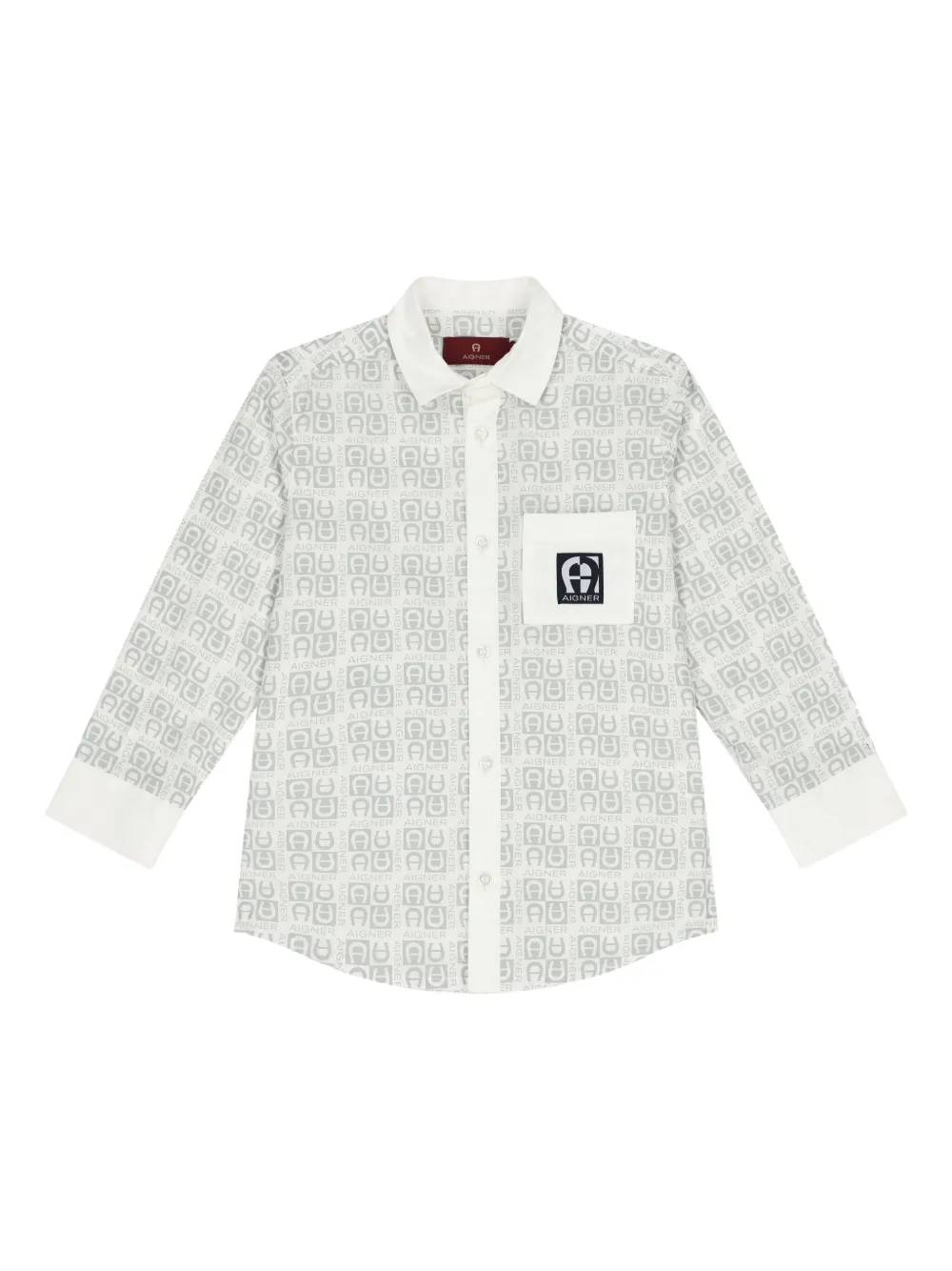 Aigner Kids Shirt met logoprint Grijs