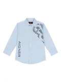 Aigner Kids graphic-print button-up shirt - Black