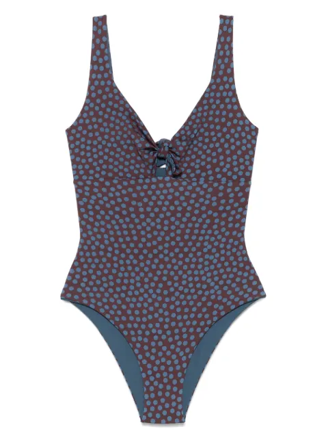 Fisico polka dot-print swimsuit