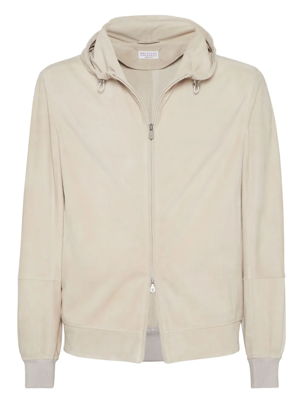 Brunello Cucinelli sweat zippé à capuche | tons neutres | Image 1