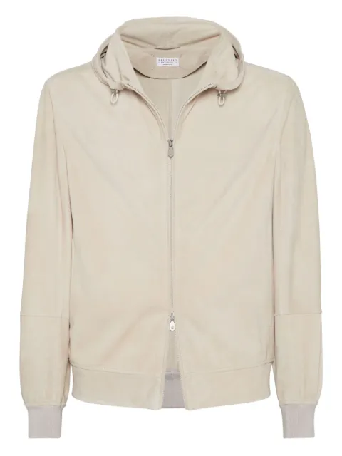 Brunello Cucinelli zip-up hooded sweatshirt 