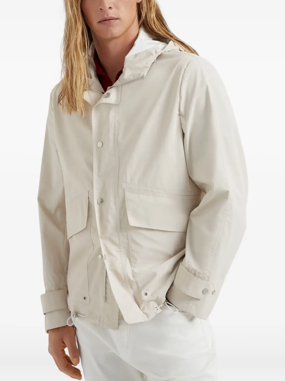 Brunello Cucinelli Waterbestendige parka Beige
