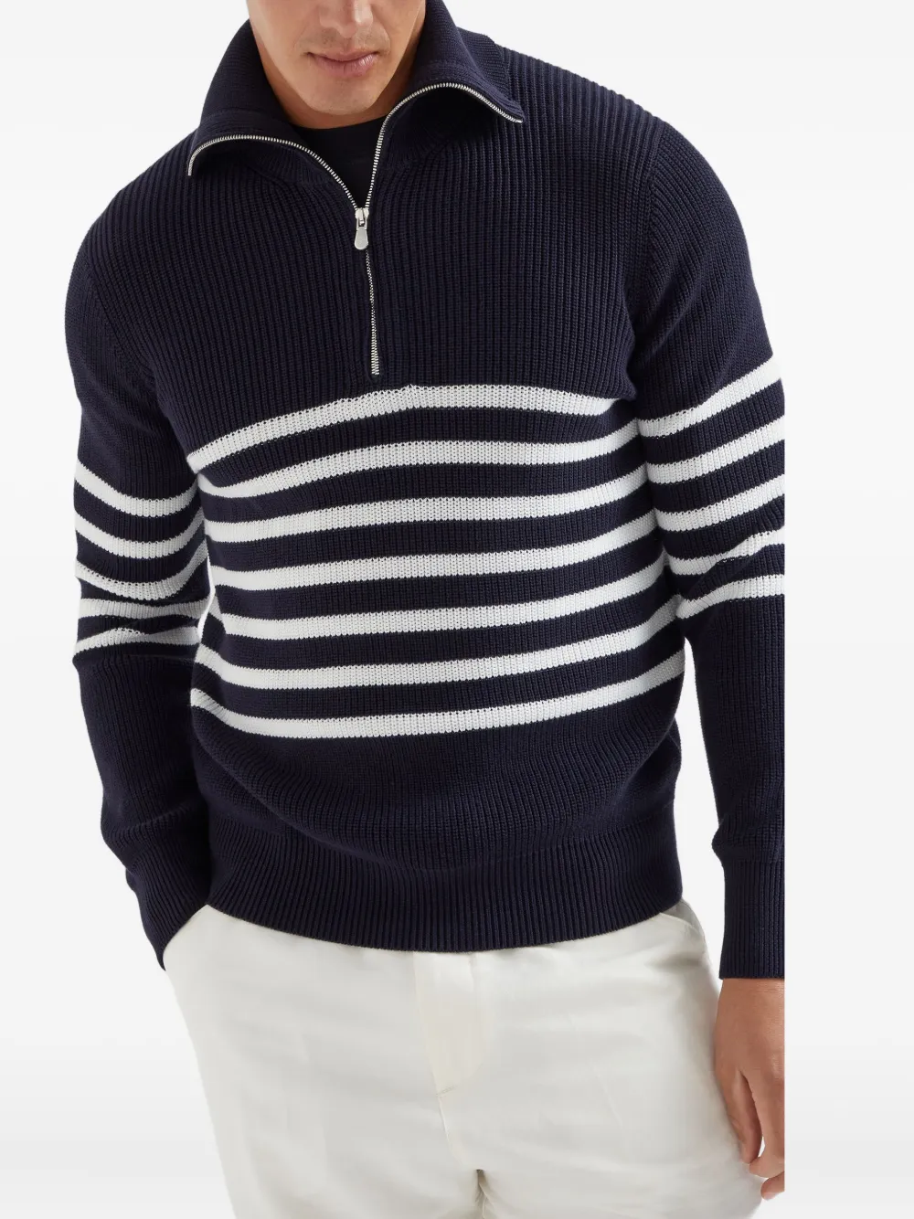 Brunello Cucinelli Katoenen trui Blauw